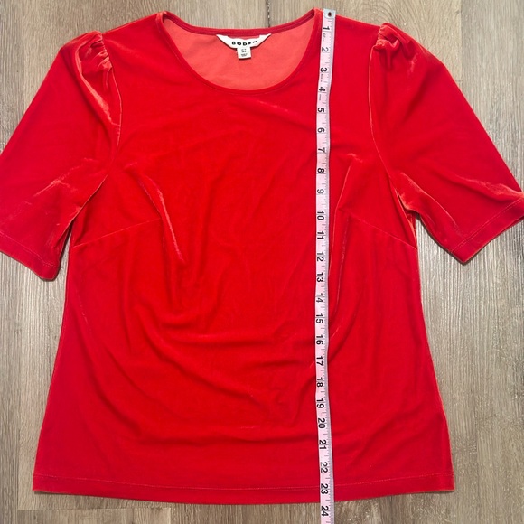Boden Velvet Tee Shirt in Salsa Women’s 8 - Picture 4 of 6